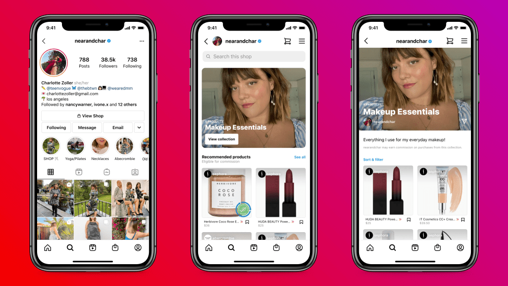 Instagram will soon begin a test that lets creators in its affiliate program create their own digital storefronts.