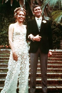Diana Rigg and George Lazenby in "On Her Majesty's Secret Service", 1969.