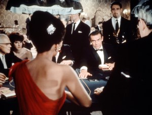 Eunice Gayson and Sean Connery in "DR. NO", 1962.