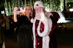 The scene at at Neiman Marcus's launch of its 'Celebrate Big, Love Even Bigger’ holiday campaign at Paramount Studio.