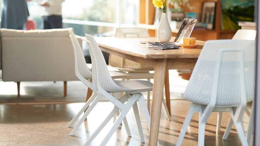 The first commercially produced furniture piece made with Econyl regenerated nylon has won two Best of NeoCon awards.