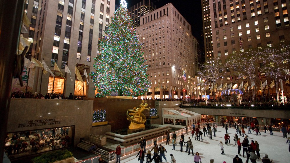 The rink at Rockefeller Center, Manhattan, NYC