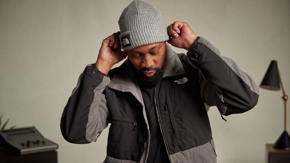 RZA in a The North Face fleece.