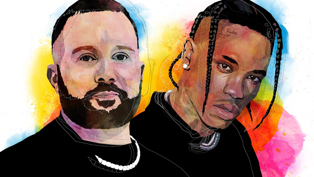 Kim Jones and Travis Scott
