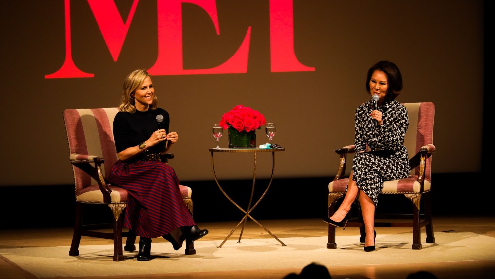 Tory Burch and Alina Cho