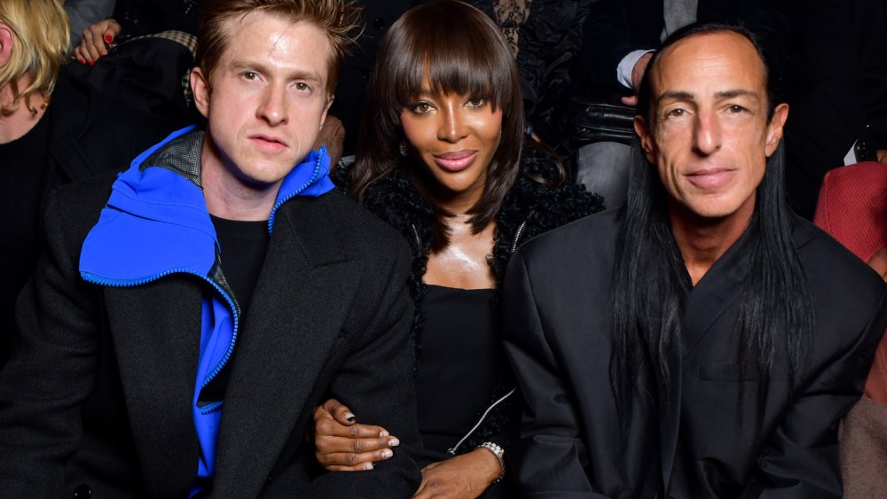 Daniel Lee, Naomi Campbell and Rick Owens.