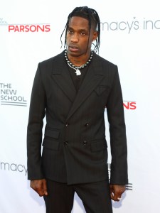 Recording artist Travis Scott attends the 72nd annual Parsons Benefit presented by The New School at The Rooftop at Pier 17 on Tuesday, June 15, 2021, in New York. (Photo by Andy Kropa/Invision/AP)