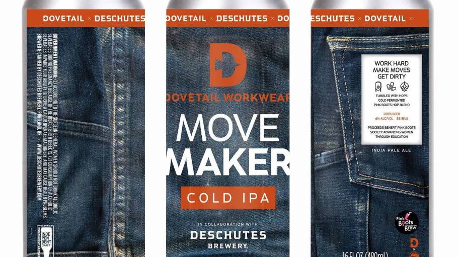 With the tagline “tastes like denim,” female-led Dovetail Workwear recently introduced an IPA to support women.