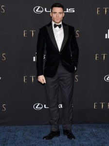 Richard Madden arrives at Marvel Studios' ETERNALS Los Angeles Premiere held at The Dolby Theater in Hollywood, CA on Monday, ​October 18, 2021. (Photo By Sthanlee B. Mirador/Sipa USA)(Sipa via AP Images)