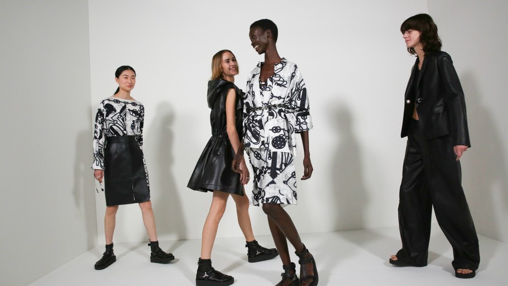 Backstage at Hermès RTW Spring 2022