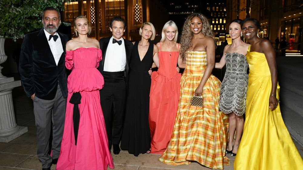 Mazdack Rassi, Diane Kruger, Hugh Dancy, Claire Danes, Zanna Roberts Rassi, Laverne Cox, Georgina Bloomberg and Deborah Roberts