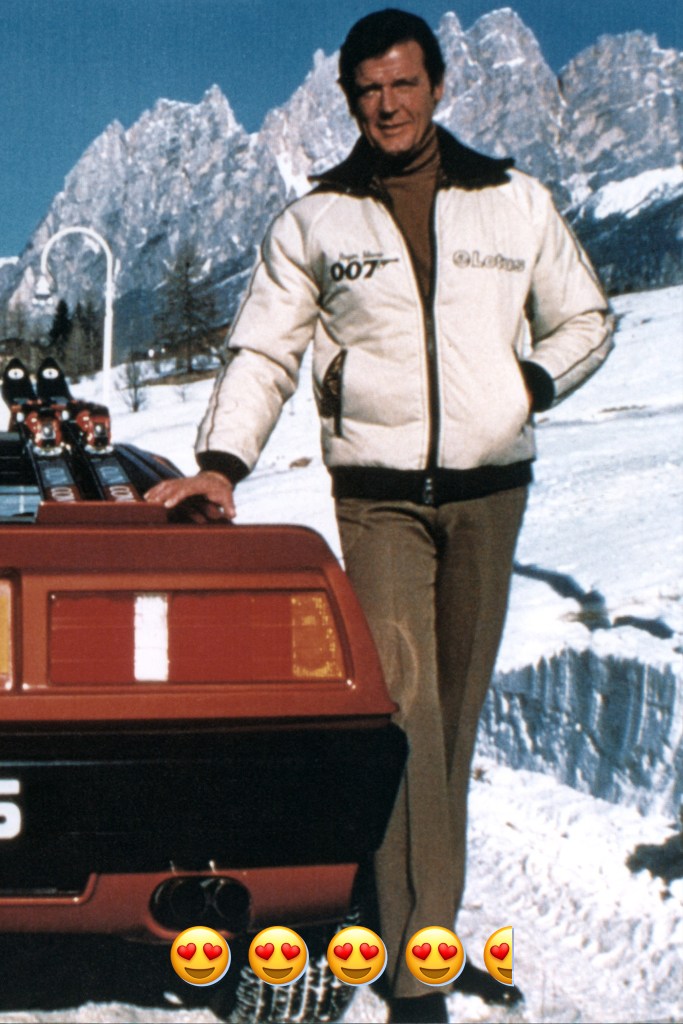 Known as the most comedic Bond, Moore used fashion as a way to enhance his character. He introduced Bond to Eighties glam apres ski with white ski jackets with shoulder pads worn over fitted black and brown turtlenecks. Pure fashion gold.