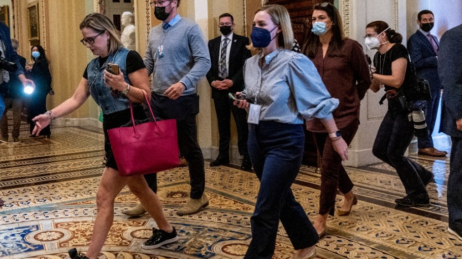 Sen. Kyrsten Sinema at the U.S. Capitol on Tuesday, October 26, 2021.