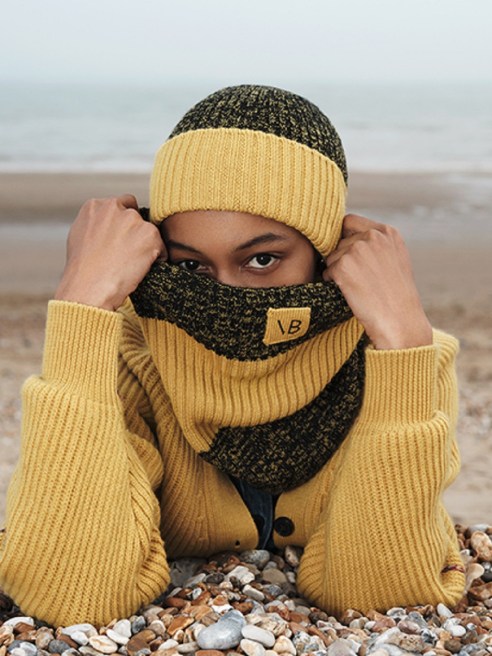 British luxury fashion brand Victoria Beckham has designed a knitwear collection with 100 traceable merino wool and chemical-free dyes.