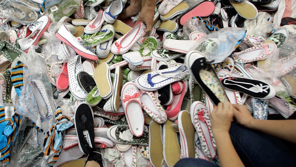 Vietnam has overtaken China as the largest producer of fabric footwear.