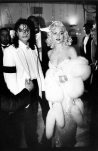 Michael Jackson and Madonna attend Swifty Lazar's annual Academy Awards after party in Los,Angeles on March 25, 1991.