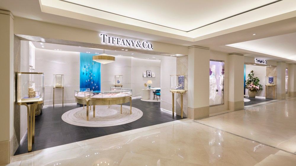 The new Tiffany store inside Bon Marché.
