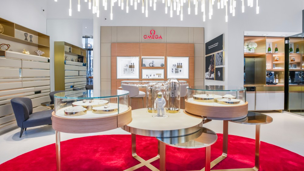 Omega's San Francisco boutique, which opened late last year.