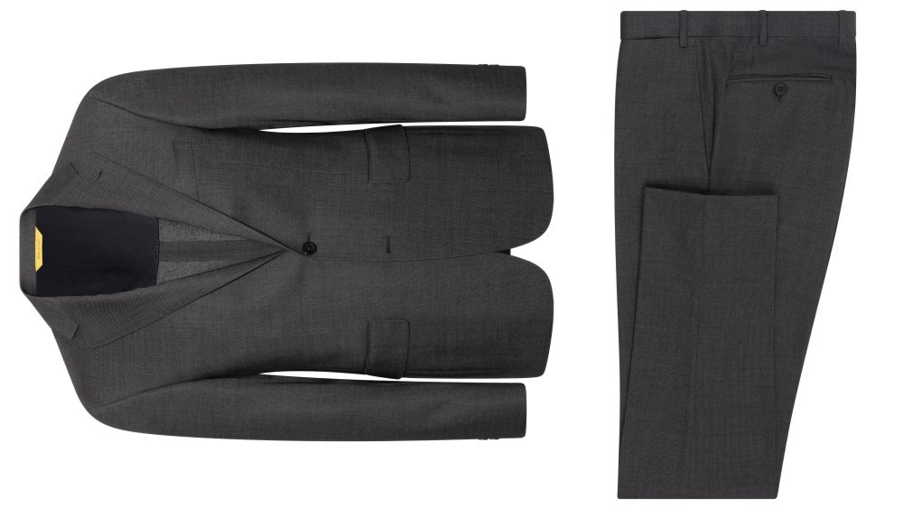 A suit from the Canali Balance collection.