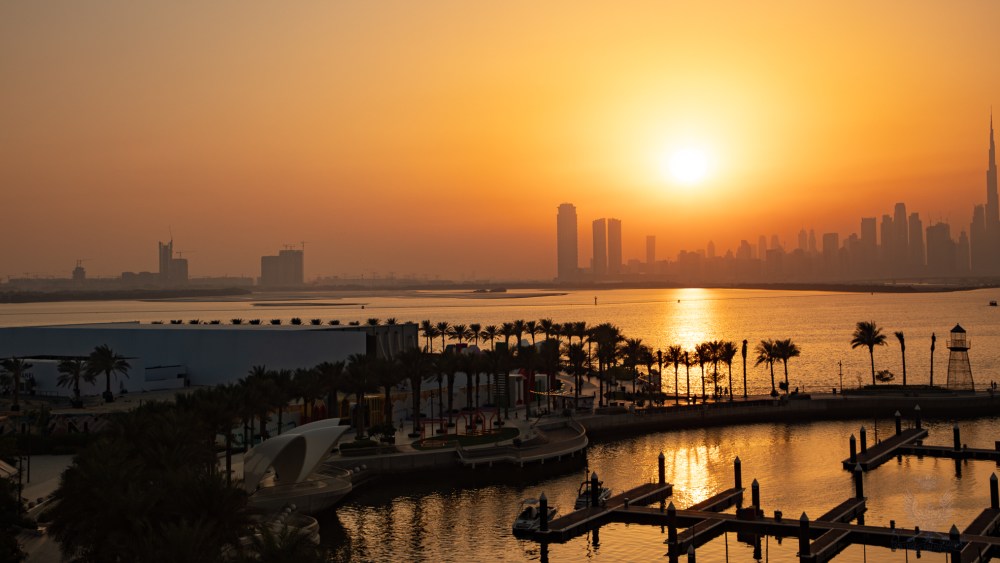 The Chanel show venue in Dubai.