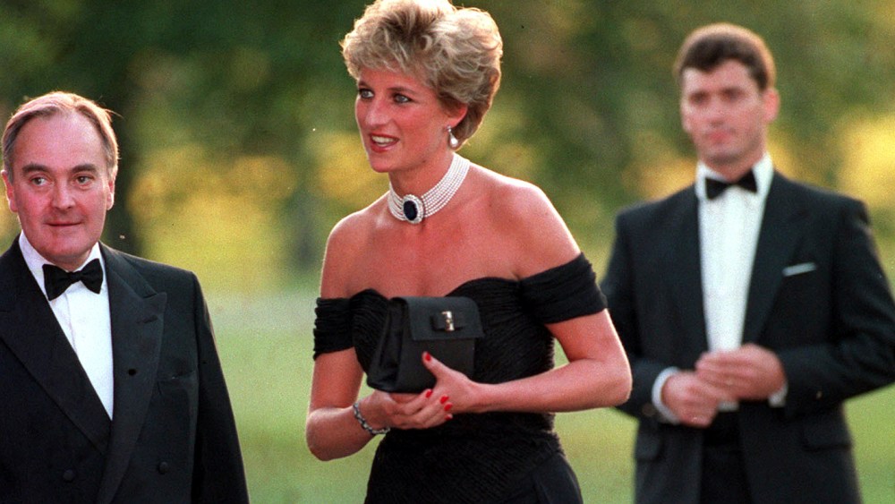 Diana at Serpentine Gallery. File photo dated 29/6/1994 of the Princess of Wales arriving at the Serpentine Gallery in London's Hyde Park to attend a gala dinner as its patron. Twenty-five years ago, the Princess of Wales stepped out in her "revenge dress". Issue date: Saturday June 29, 2019. It was June 29 1994 and the night the Prince of Wales, in a television interview, admitted he had been unfaithful to Diana. See PA story ROYAL Diana. Photo credit should read: Martin Keene/PA Wire URN:43821759 (Press Association via AP Images)