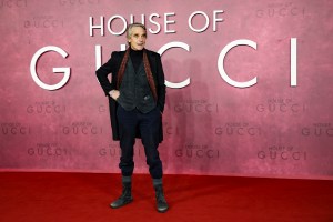 Jeremy Irons poses for photographers upon arrival at the World premiere of the film 'House of Gucci' in London Tuesday, Nov. 9, 2021. (Photo by Vianney Le Caer/Invision/AP)