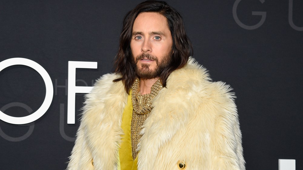 Jared Leto attends the premiere of "House of Gucci" at Rose Theater at Jazz at Lincoln Center on Tuesday, Nov. 16, 2021, in New York. (Photo by Evan Agostini/Invision/AP)