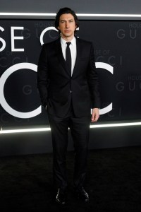 Adam Driver arrives at "The House of Gucci" LA premiere at the Academy Museum of Motion Pictures on Thursday, Nov. 18, 2021, in Los Angeles. (Photo by Willy Sanjuan/Invision/AP)