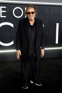 Al Pacino arrives at "The House of Gucci" LA premiere at the Academy Museum of Motion Pictures on Thursday, Nov. 18, 2021, in Los Angeles. (Photo by Willy Sanjuan/Invision/AP)