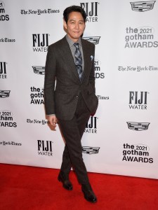 Lee Jung-jae attends the Gotham Awards at Cipriani Wall Street on Monday, Nov. 29, 2021, in New York. (Photo by Evan Agostini/Invision/AP)