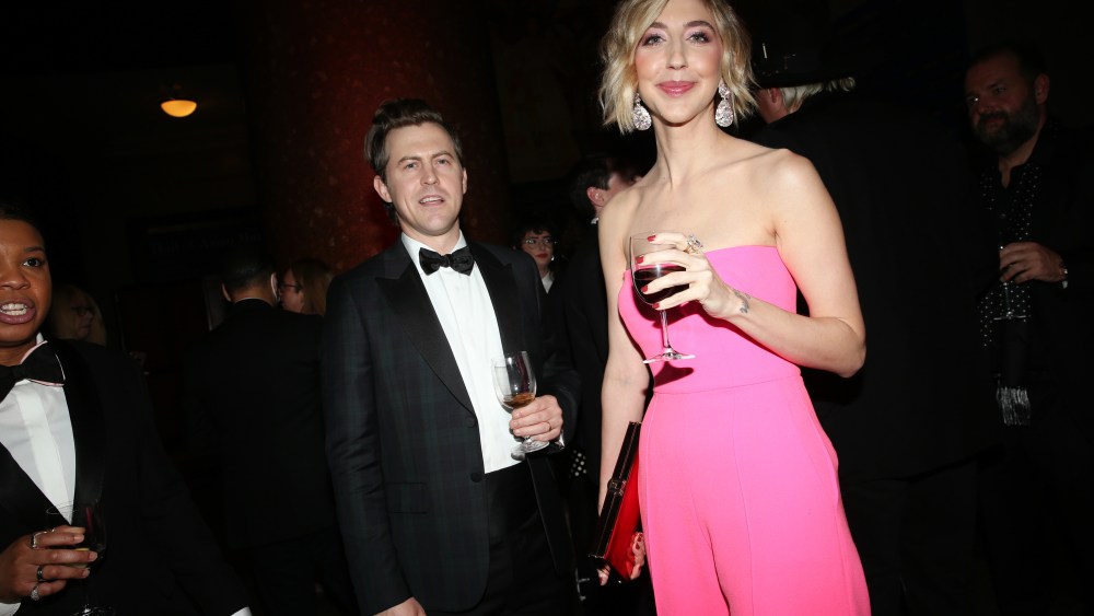 Alex Moffat and Heidi Gardner