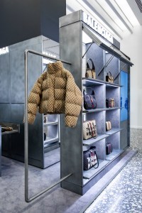 A look at the Balenciaga Hacker Project at the Saks Fifth Avenue pop-up at the New York flagship