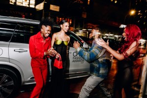 Theophilio designer Edvin Thompson and Amelia Rami get ready for the 2021 CFDAs.