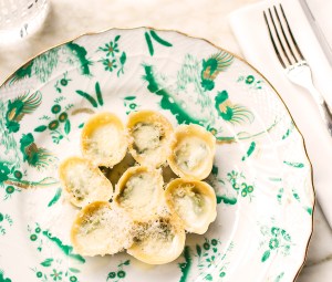Chef Niko Romito's tortelli with ricotta and spinach