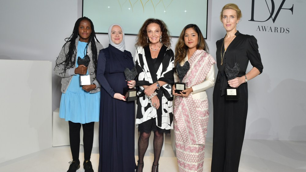 Vanessa Nakate, Rouba Mhaissen, Diane von Furstenberg, Wai Wai Nu and Clarissa Ward.