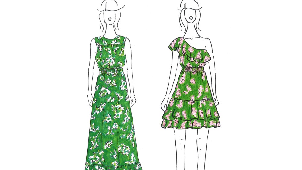 Two sketches of Draper James RSVP at Kohl's.