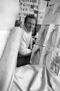 Designer Bob Mackie poses for a portrait in his studio in September, 1990.