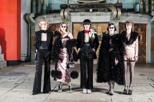 Backstage at the Gucci Spring 2022 Love Parade in Los Angeles