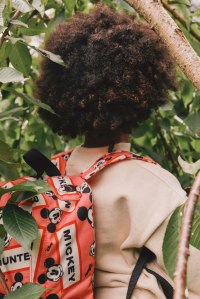 The $80 backpack comes in hunter white, as seen here, as well as blue frost and pink shiver.