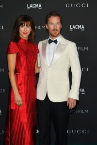 Sophie Hunter and Benedict Cumberbatch at the LACMA Art + Film Gala at LACMA on November 6, 2021 in Los Angeles, California.