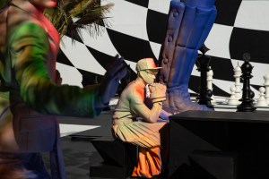 The Louis Vuitton Sculpture Garden in the Miami Design District
