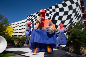 The Louis Vuitton Sculpture Garden in the Miami Design District