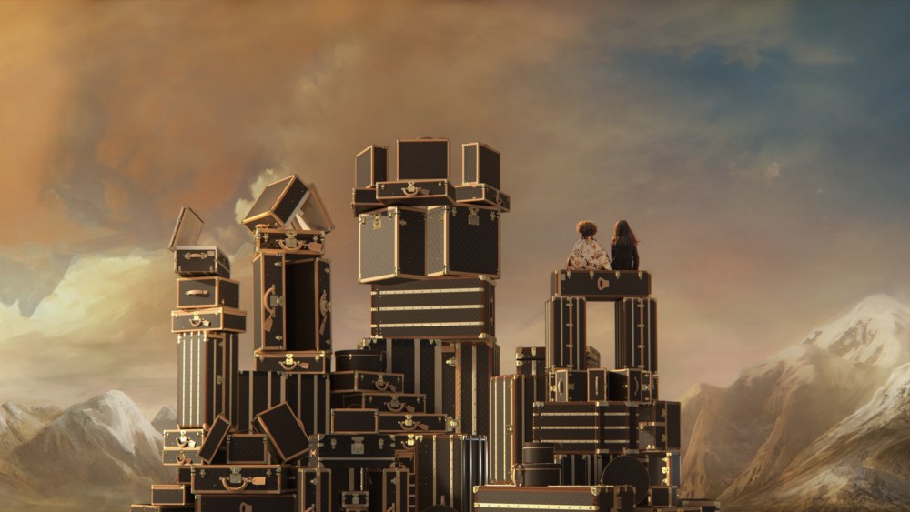 A still from the Louis Vuitton holiday 2021 campaign.