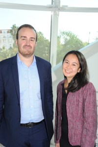 Guillaume Robert and Carla Troadec Morishita at the TFWA World Exhibition and Conference 2021