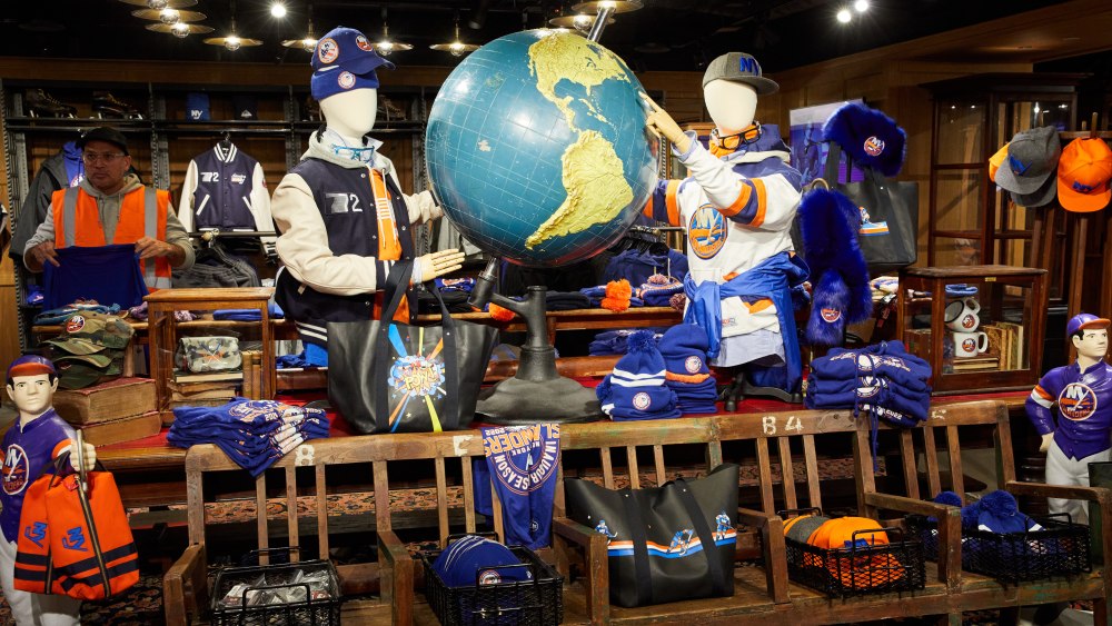 the Islander’s team store at the arena.