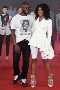 Virgil Abloh and Naomi Campbell at Off-White RTW Spring 2018.