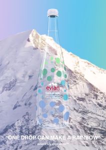 Virgil Abloh's collaboration with Evian.