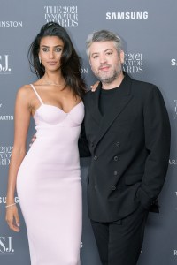 Imaan Hammam and US fashion designer Brandon Maxwell