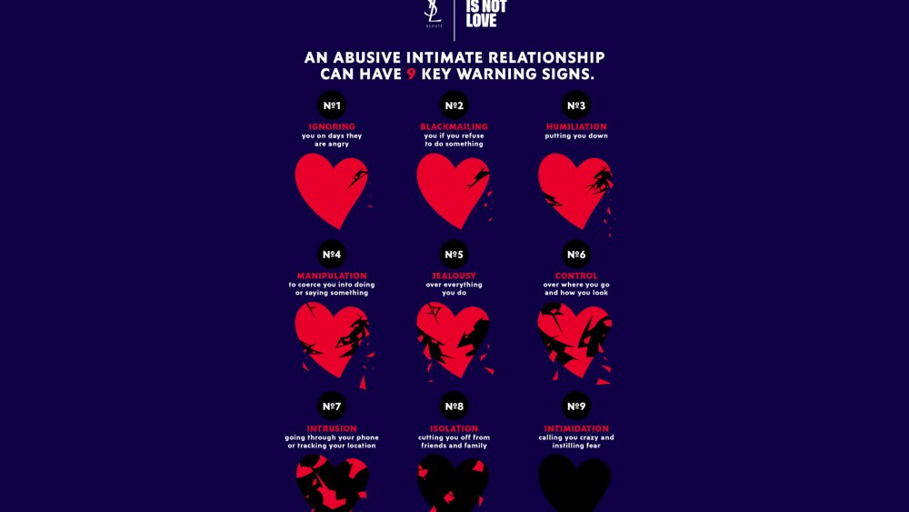 YSL Beauté is accelerating its Abuse Is Not Love program.
