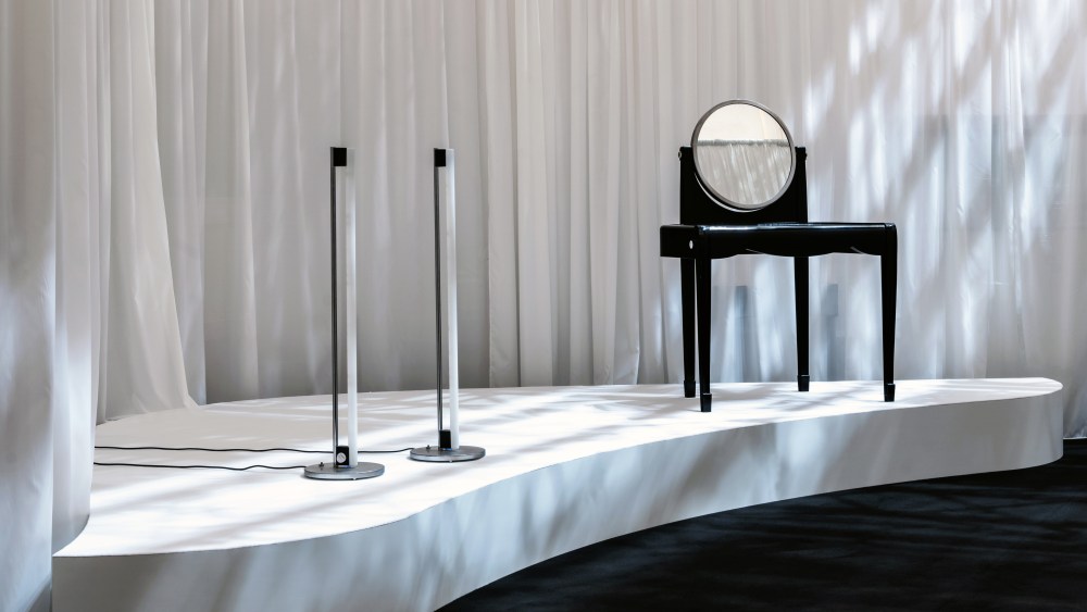 The set design by Humbert & Poyet of the Sotheby's sale in Monaco of Karl Lagerfeld's estate.